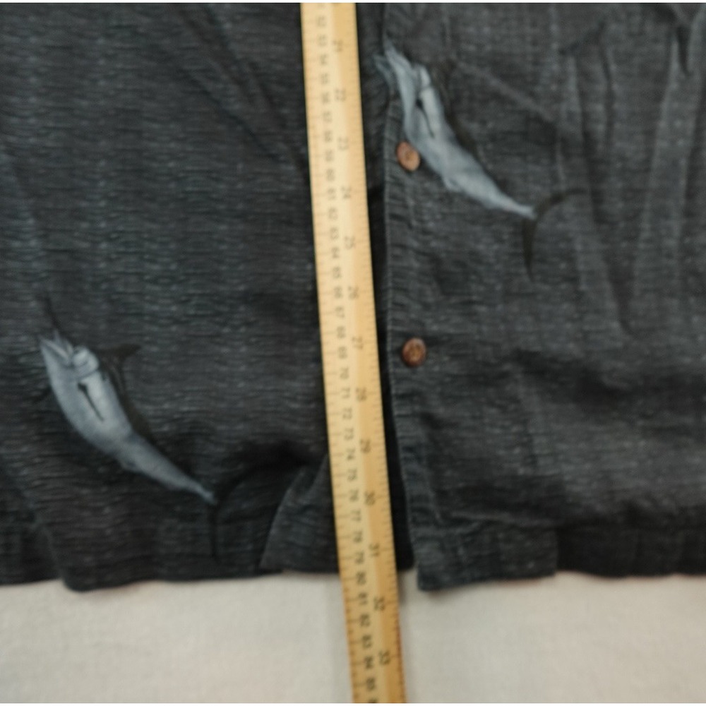 Vintage Bluewater AFTCO Shirt 2XL Sword Fish Hot Rod Hawaiian Short Sleeve - Picture 8 of 10